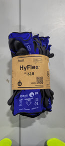ANSELL HYFLEX NYLON LIGHT DUTY MULTI-PURPOSE GLOVE WITH KNITWRIST - SZ 10 XL - Brand New