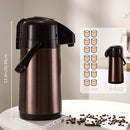 PARACITY UPGRADED AIRPOT COFFEE CARAFE DOUBLE PUMP 84OZ/2.5L STAINLESS STEEL - Like New