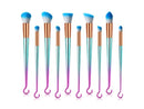 PALILA 10-PIECE: HOOKED UP PROFESSIONAL MAKEUP BRUSH SET - MULTI-COLOR - Brand New