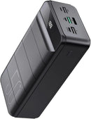 NUXGAL POWER 50000MAH POWER BANK, 18W PD USB-C QUICK CHARGE PORTABLE - BLACK - Like New