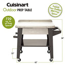 CUISINART CPT-194 OUTDOOR STAINLESS STEEL GRILL PREP TABLE - STAINLESS STEEL - Like New