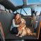 LUFEBUT HARD BOTTOM HOLDS 420LBS DOG CAR SEAT COVER BACK SEAT EXTENDER - BLACK - Like New
