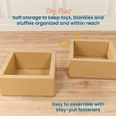 ECR4KIDS SOFTZONE PLAY PATCH TOY BINS, BEGINNER PLAYSET, 2-PACK - SAND - Like New