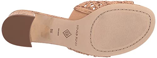 Donald Pliner Women's MELROS Sandal 2" Block Heel Open Toe Shoes Sparkle Cork - Like New