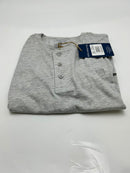 CHEROKEE MENS HENLEY TEE - SIZE: MEN L - GRAY MELANGE - Brand New