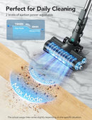 QIKCLN CORDLESS VACUUM CLEANER POWERFUL VACUUM 1.3L STICK HAIR - GREEN - Like New