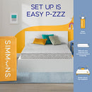 700812561 Simmons - Gel Memory Foam Mattress - 7 Inch Gray, King Size - Brand New