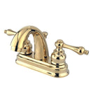 KINGSTON BRASS KB5612AL RESTORATION 4" CENTERSET LAVATORY FAUCET POLISHED BRASS - Like New