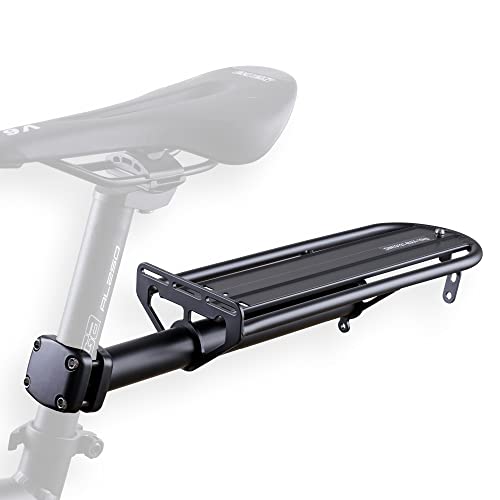 CYCLINGDEAL BICYCLE BIKE SEATPOST MOUNT REAR BACK CARGO PANNIER RACK - BLACK - Like New