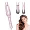 HAHAHOPE AUTOMATIC CURLING IRON ROTATING CURLING WAND 2 BARREL SIZES - PINK - Like New