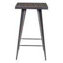 Zuo Olympia Bar Table, Gunmetal - Brand New