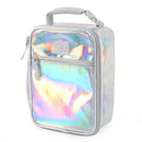 FULTON BAG CO UPRIGHT LUNCH BAG - WHITE HOLOGRAPHIC - Brand New