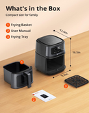 Symdral 8 in 1 5.3 Quart Compact Air Fryers Black SY-AF003 - Like New