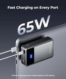 JOYFAR PORTABLE CHARGER POWER BANK 30000MAH 65W LAPTOP TRAVEL ESSENTIALS - BLACK - Like New
