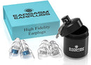 EARGASM HIGH FIDELITY EARPLUGS WITH BLUE FILTERS - TRANSPARENT/BLUE - Brand New