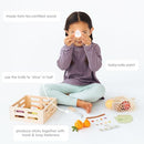 Pearhead Wooden Play Food Set - 21-Piece Pretend Kitchen Toy, Ages 2 3 4 - Brand New