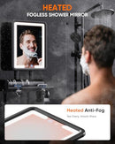 EEUUTY HEATED SHOWER MIRROR FOGLESS FOR SHAVING (GEN 3) - BLACK - Like New