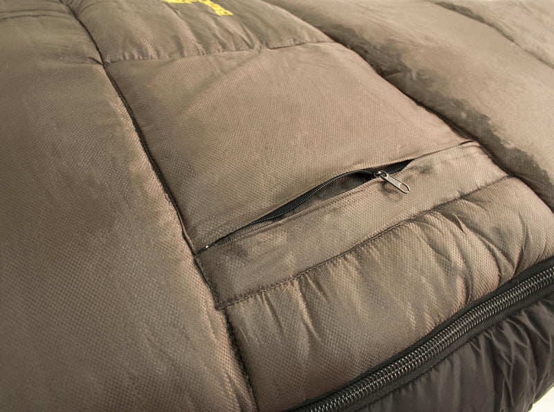 BROWNING CAMPING MCKINLEY NYLON DIAMOND RIPSTOP SLEEPING BAG 36X90 - BROWN/BLACK - Like New