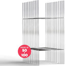 50-Pack 10"x24" H-Frame Yard Sign Stakes 9-Gauge Metal H-Frame, 24" Tall - Brand New