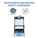 DELTA CHILDREN MYSIZE KIDS DOUBLE-SIDED STORAGE EASEL - SPACE ADVENTURES SPACE - Like New