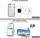 UCOMX Nano 3 in 1 Wireless Charger Magnetic Foldable Adapter Included - White Like New