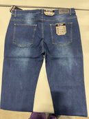 BLU ROCK DENIM MENS DENIM FLEX COMFORT STRETCH - SIZE: MEN 38X31 - DARK WASH - Brand New