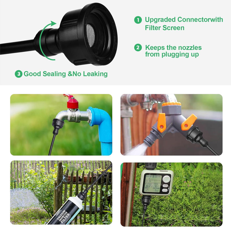 GENERIC 100FT MISTING COOLING SYSTEM - BLACK - Like New