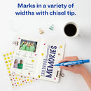 AVERY MARKS A LOT LARGE DESK-STYLE PERMANENT MARKER, BROAD TIP, BLUE (08886) - Like New