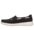 139222 Skechers Women’s Relaxed Fit On The Go Boat Shoe, Black/White, Size 11 - Brand New