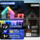 BRIGHTEVER 150FT PERMANENT OUTDOOR LIGHTS FOR HOUSE - Like New