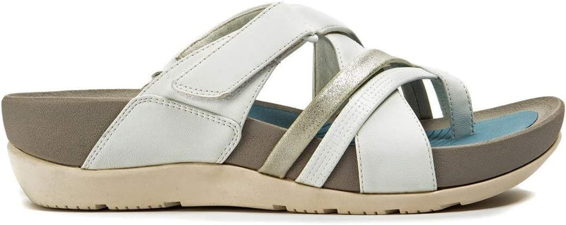 BT27019 BARETRAPS ASTER WEDGE WOMEN'S SANDAL - WHITE - SIZE 9 Like New