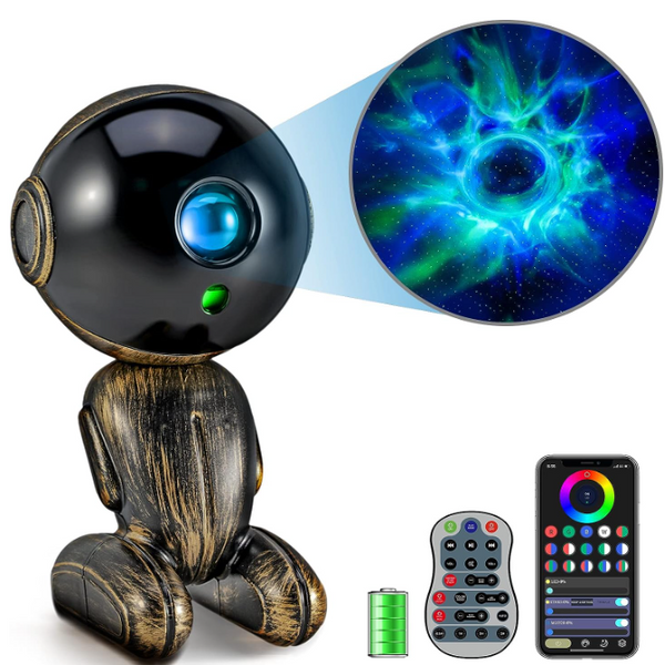 Robot Black Hole Galaxy Projector, Astronaut Star Projector DQ-M8