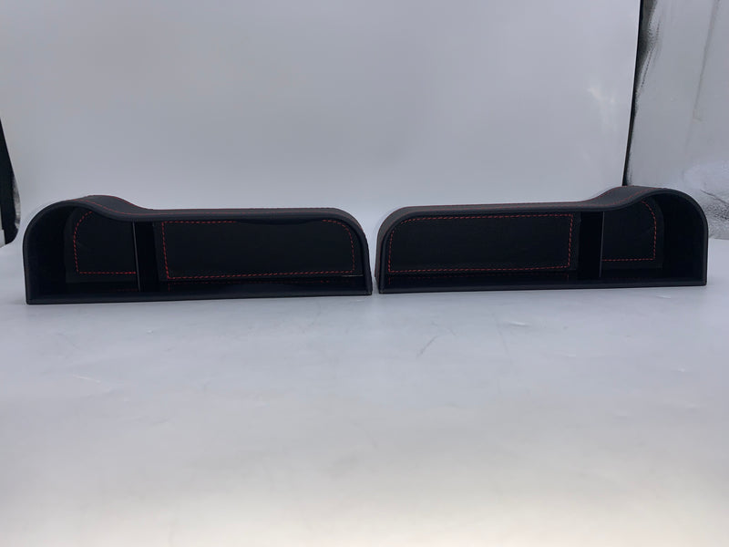 MEIDONG CAR SEAT GAP FILLER ORGANIZER 2 PACK - BLACK/RED - Like New