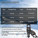 Cauzyart Snowshoes with Trekking Poles and Carrying Bag (30", Gray) - Like New
