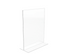 OFFICE DEPOT BRAND STAND-UP SIGN HOLDER VERTICAL, 11"H X 8-1/2"W CLEAR PACK OF 4 - Brand New