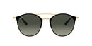 RAY BAN RAY-BAN SUNGLASSES RB 3546 187/ 71 ROUND GLASSES - DARK GRAY - Like New