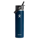 Hydo Flask Insulated Wide Mouth Straw Lid 24 Oz W24BFS464 - Indigo - Like New