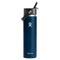 Hydo Flask Insulated Wide Mouth Straw Lid 24 Oz W24BFS464 - Indigo - Like New