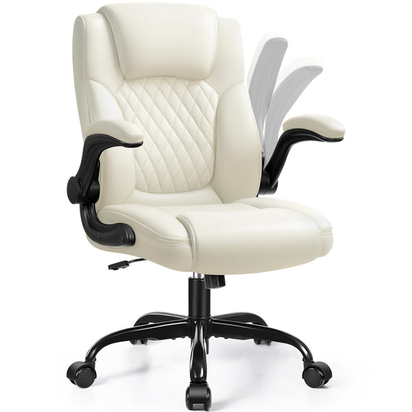 BRICK ATTIC LEATHER OFFICE CHAIR PU HOME COMPUTER DESK CHAIRS ERGONOMIC BACKREST - Like New