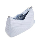 VERA BRADLEY WOMEN COTTON FRANNIE MINI CRESCENT CROSSBODY PURSE MORNING GLORY - Brand New