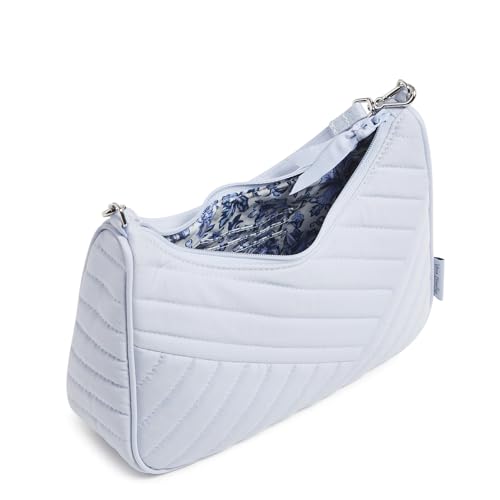 VERA BRADLEY WOMEN COTTON FRANNIE MINI CRESCENT CROSSBODY PURSE MORNING GLORY - Brand New