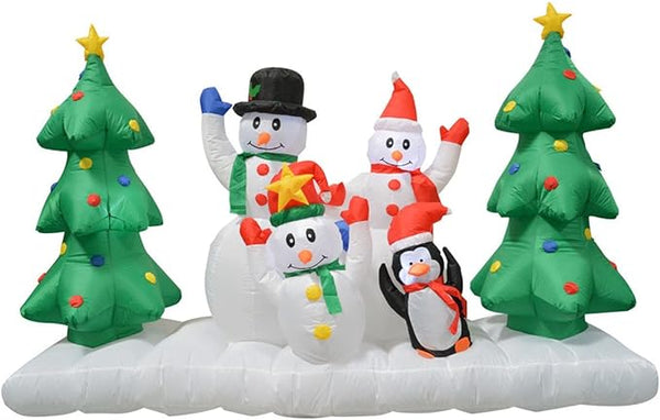 Impact Canopy Inflatable Outdoor Christmas Decoration 8 Feet Wide - Multicolor - Like New