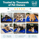 ARF PETS DOG COOLING MAT SOLID GEL SELF-COOL PAD DURABLE & NON-TOXIC -BLUE - Like New