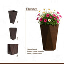 LEISUREMOD ALOE FIBERSTONE AND MGO CLAY PLANTER MID-CENTURY MODERN - BROWN - Like New