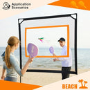 HMLC PORTABLE PADDLE GAME NET INDOOR & OUTDOOR PLAY FUN FRIENDLY BACKYARD GAMES - Like New