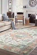 Keen Home Design 9x12 Rug, Machine Washable, Non-Slip, B0CB73J9XY - Vintage - Brand New