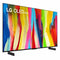 LG 42" C2 Series OLED EVO 4K UHD Smart webThinQ AI TV OLED42C2AUA - Black Like New