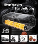 WARWOLF 160PSI TIRE INFLATOR PORTABLE AIR COMPRESSORAUTO SHUT-OFF - BLACK - Like New