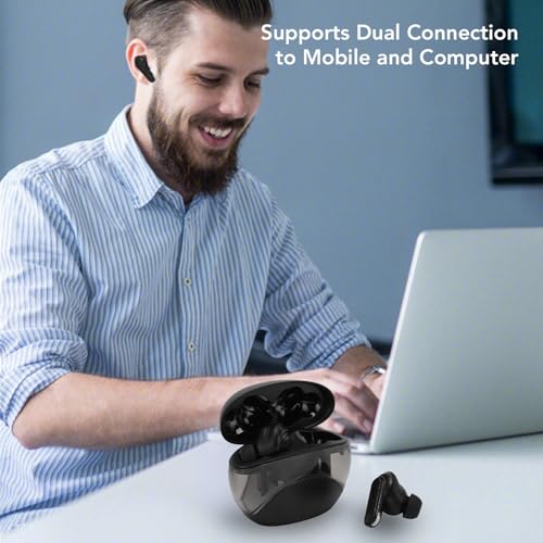 VELATEMOR YW11 LANGUAGE TRANSLATION EARBUD, TOUCH CONTROL, DUAL - BLACK - Like New