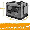 PISPETS Collapsible Soft Pet Carrier 24"x17"x17" B0C43BBBKC - Lightgrey - Brand New